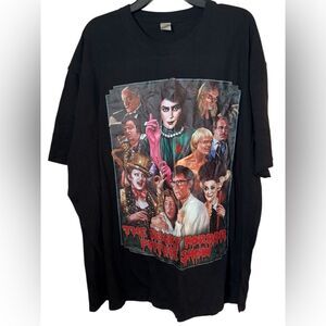 DON'T DREAM IT, WEAR IT! Rocky Horror Picture Show Full Cast Black T-Shirt 3XL